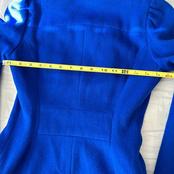 SLY wool coat size small double breasted high collar coat - Picture 6 of 8